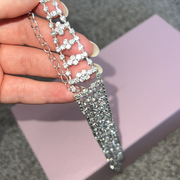 Silver Choker Necklace - Picture 4 of 4